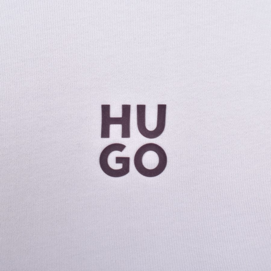 HUGO Dflofire T Shirt Purple | Mainline Menswear Canada